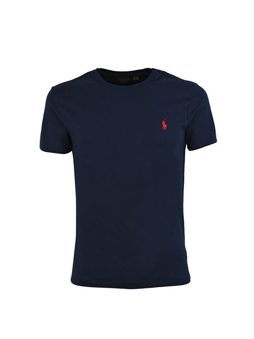 T-shirt con logo Pony in cotone ink POLO RALPH LAUREN | 710680785004